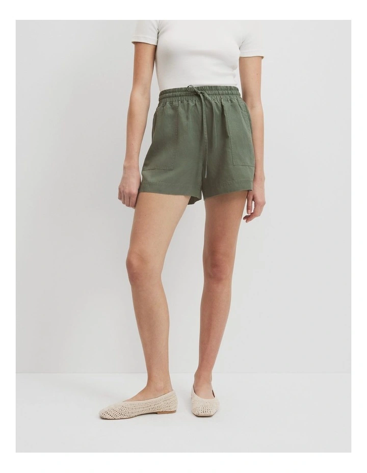 Patch Pocket Short in Pine image 2