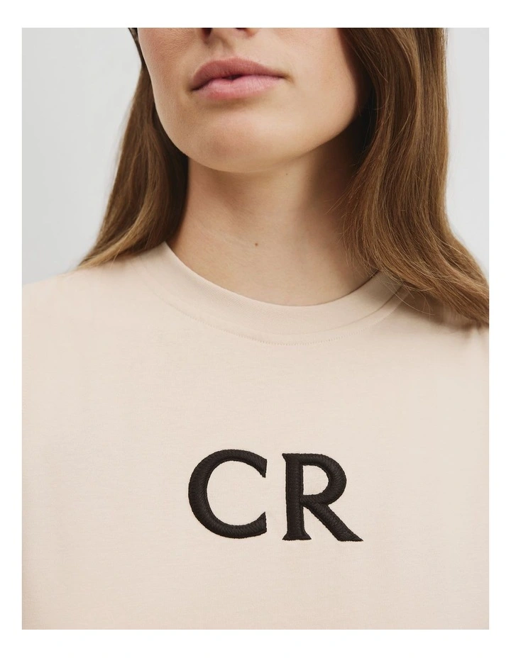 Australian Cotton CR Logo Tank in Sand image 2