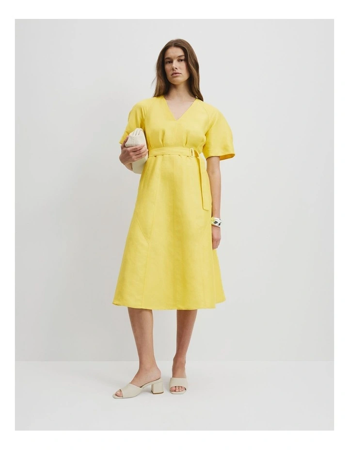 Panelled Midi Dress in Daisy image 1