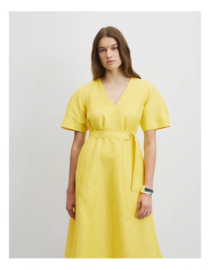 Panelled Midi Dress in Daisy image 3