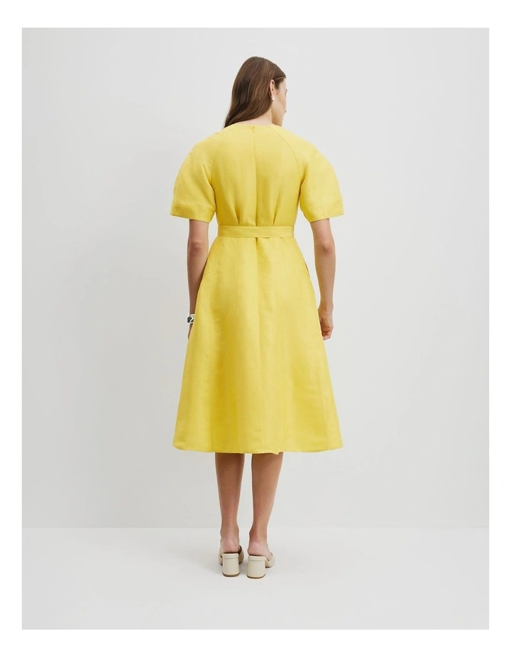 Panelled Midi Dress in Daisy image 4