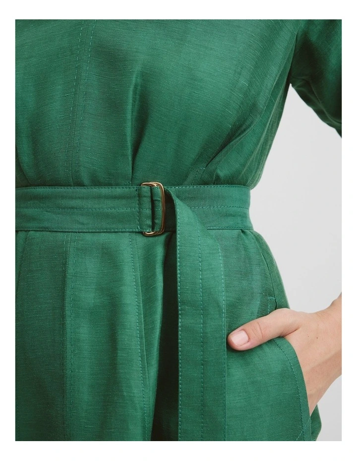 Panelled Midi Dress in Jungle image 2