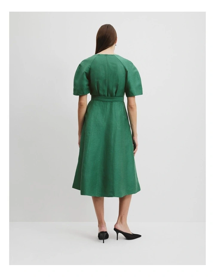 Panelled Midi Dress in Jungle image 4