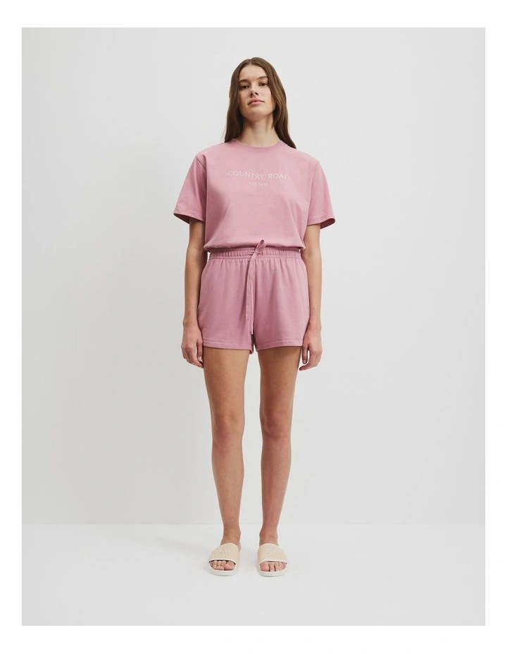Australian Cotton Heritage Sweat Short in Musk image 1