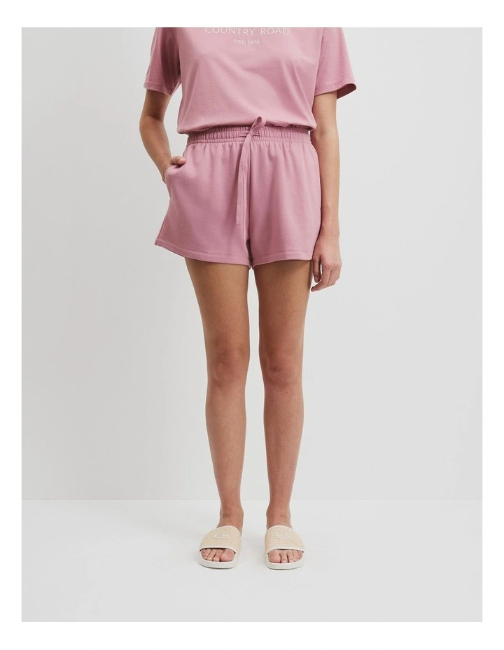 Australian Cotton Heritage Sweat Short in Musk image 2