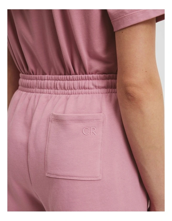 Australian Cotton Heritage Sweat Short in Musk image 3