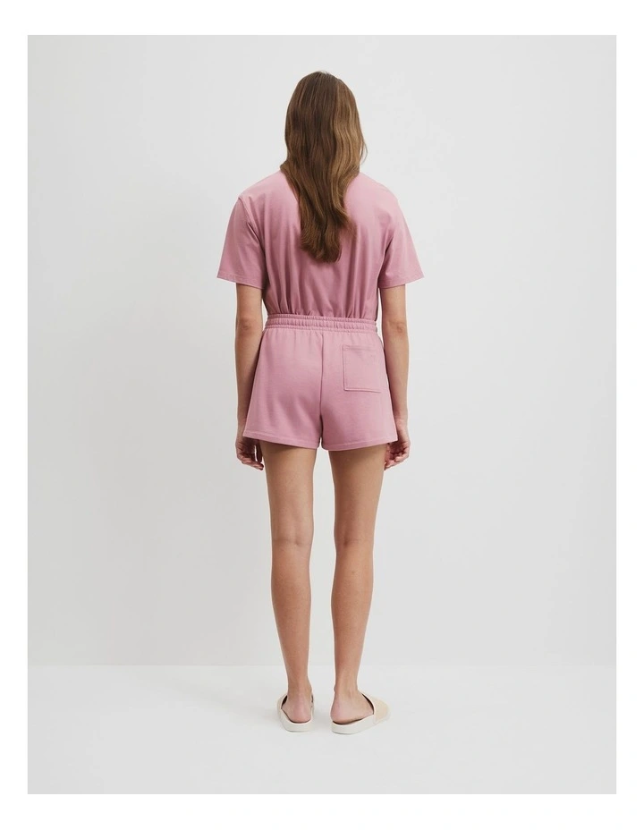 Australian Cotton Heritage Sweat Short in Musk image 4