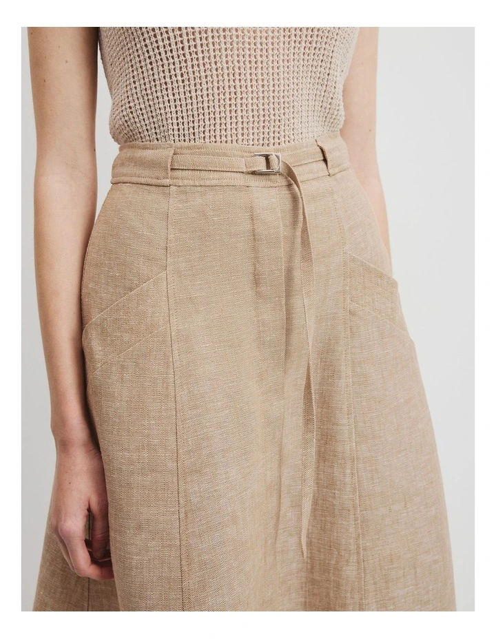 Utility Maxi Skirt in Chai image 3
