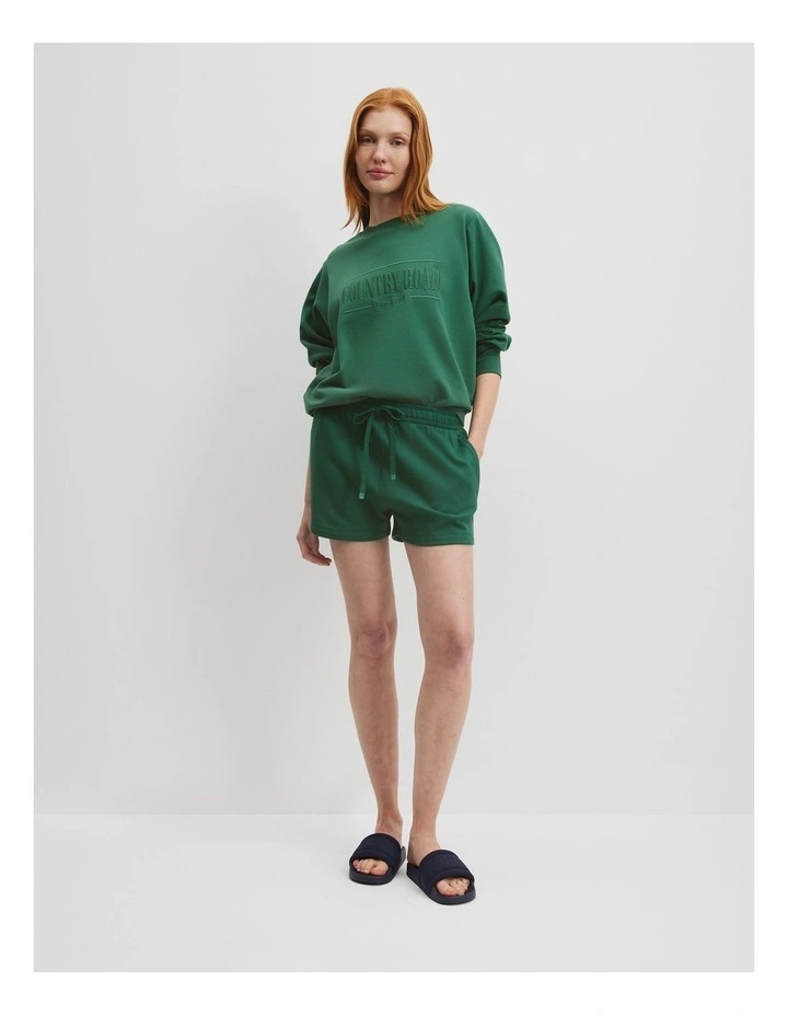 Verified Australian Cotton Heritage Sweat in Jungle image 3
