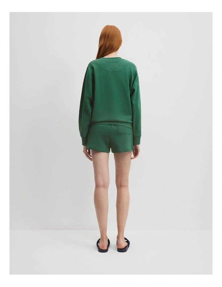 Verified Australian Cotton Heritage Sweat in Jungle image 4
