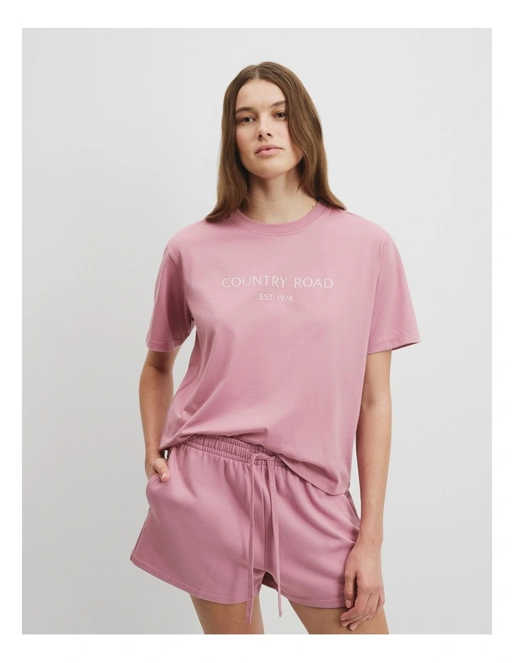 Australian Cotton CR Est. 1974 T-Shirt in Musk image 2