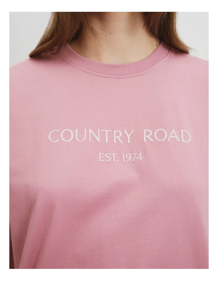 Australian Cotton CR Est. 1974 T-Shirt in Musk image 3