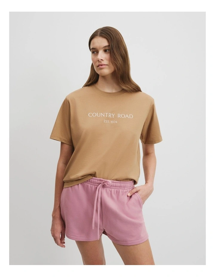 Australian Cotton CR Est. 1974 T-Shirt in Chai image 1