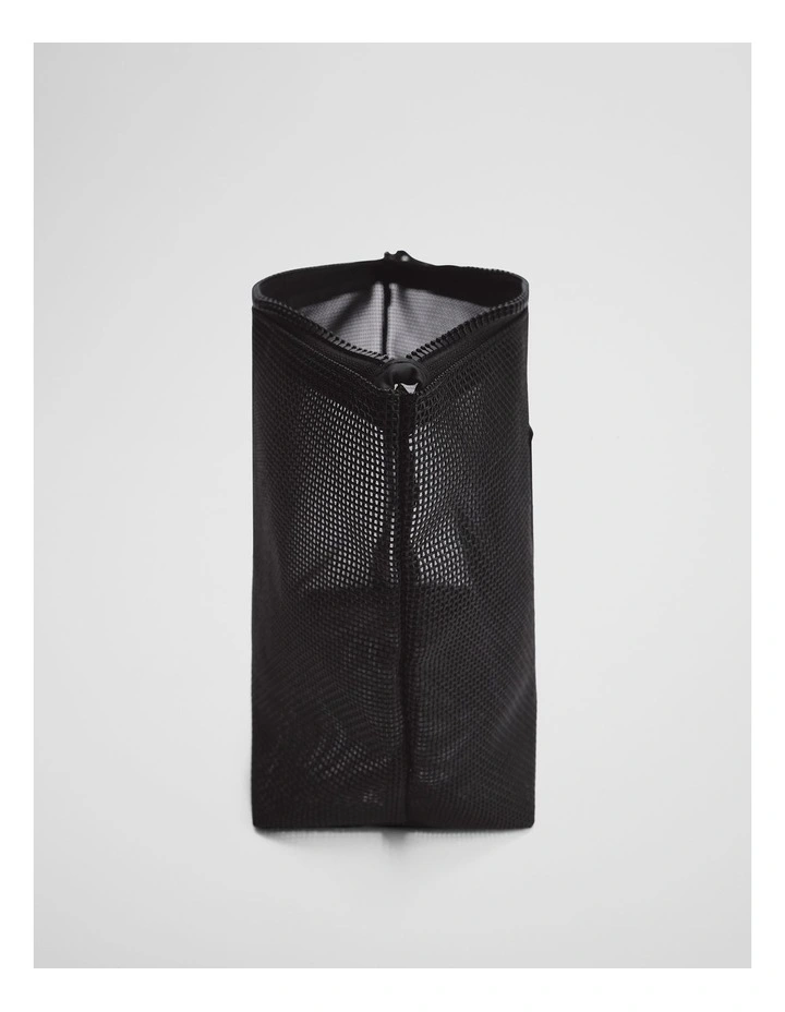 Mesh Tri Cosmetic Case in Black image 2