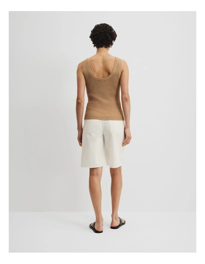 Waffle Knit Tank in Chai image 4