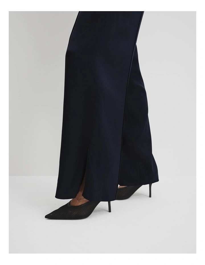 Satin Pull-on Pant in Navy image 3