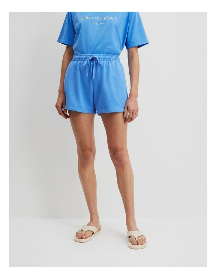 Australian Cotton Heritage Sweat Short in Arctic Blue image 2