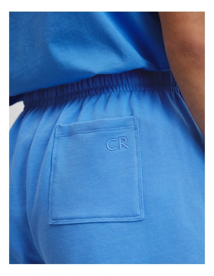Australian Cotton Heritage Sweat Short in Arctic Blue image 3