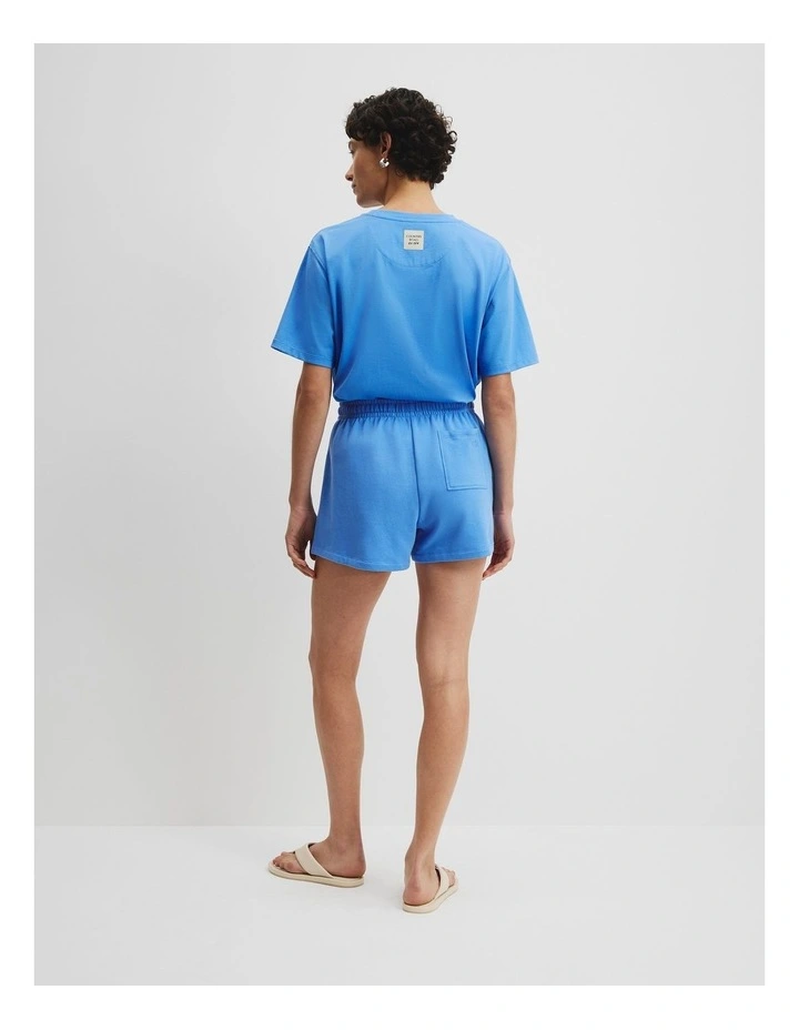 Australian Cotton Heritage Sweat Short in Arctic Blue image 4