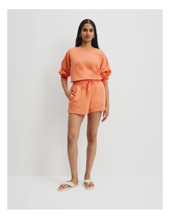 Australian Cotton Heritage Sweat Short in Melon image 1