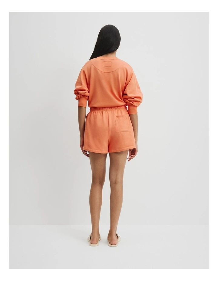 Australian Cotton Heritage Sweat Short in Melon image 4