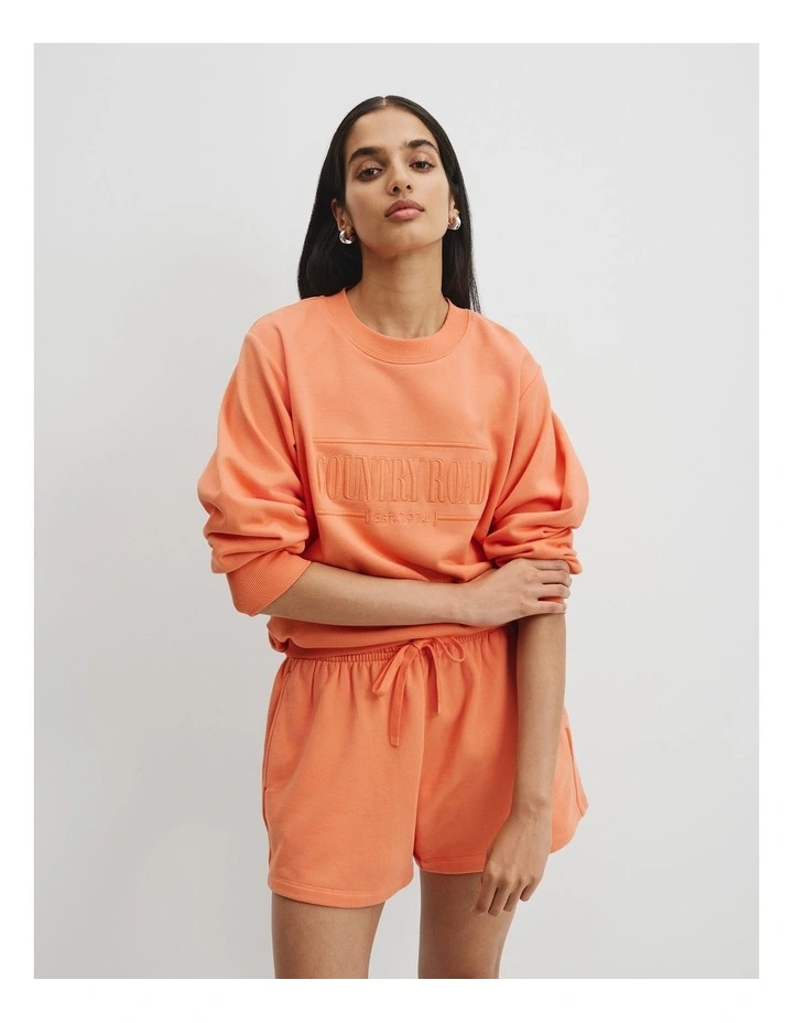 Verified Australian Cotton Heritage Sweat in Melon image 1