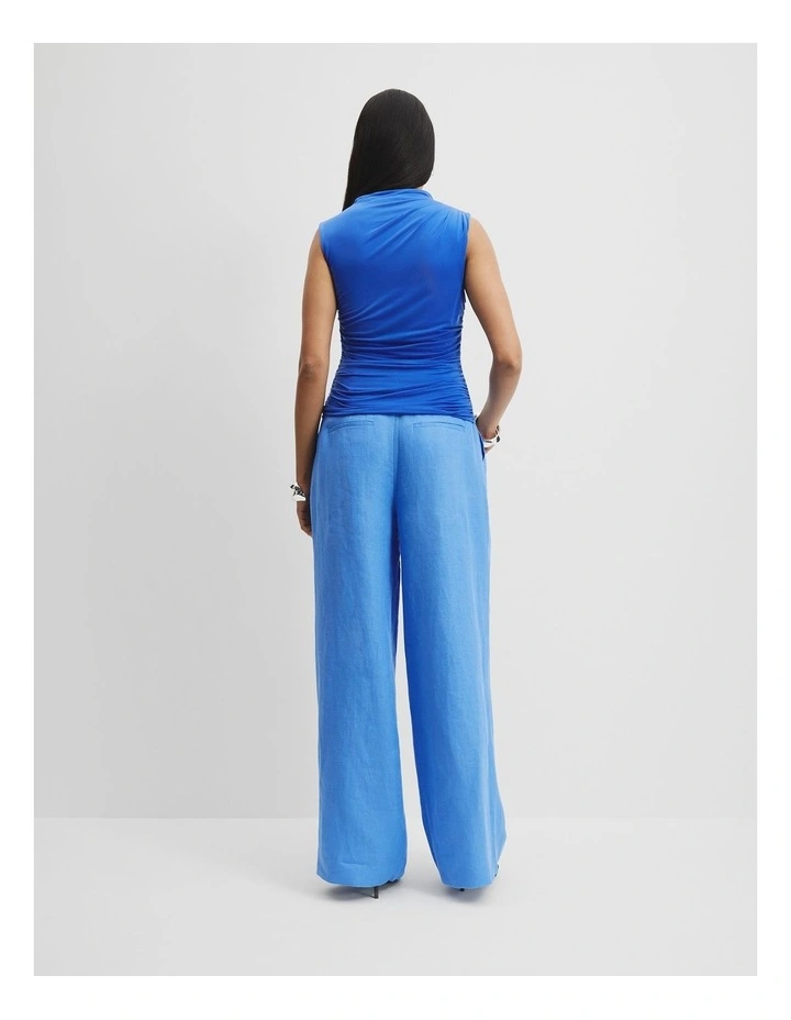 Cupro Jersey Tank in Marine Blue image 4