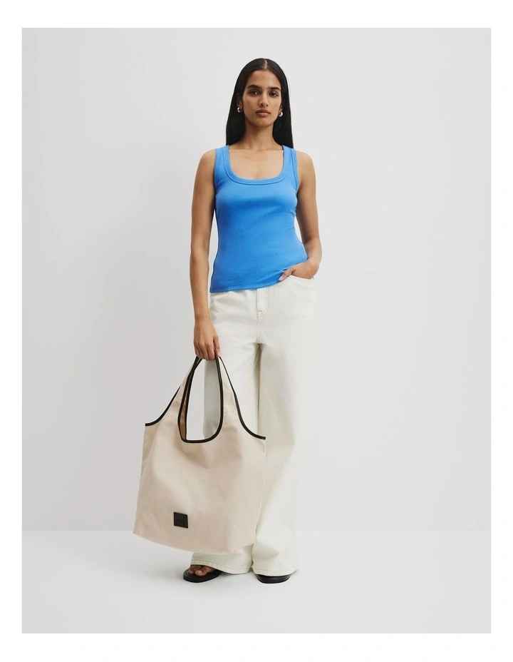 Scoop Rib Tank in Arctic Blue image 2