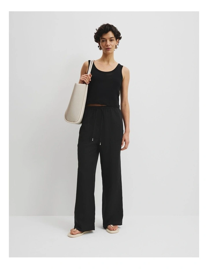 Australian Cotton Crop Tank in Black image 2