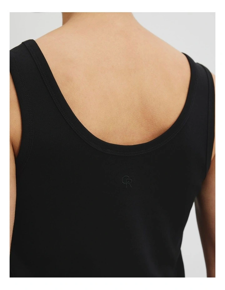 Australian Cotton Crop Tank in Black image 3