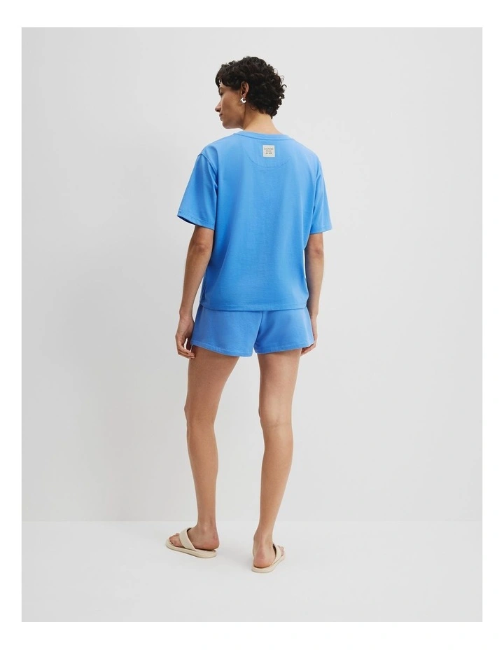 Australian Cotton CR Est. 1974 T-Shirt in Arctic Blue image 4