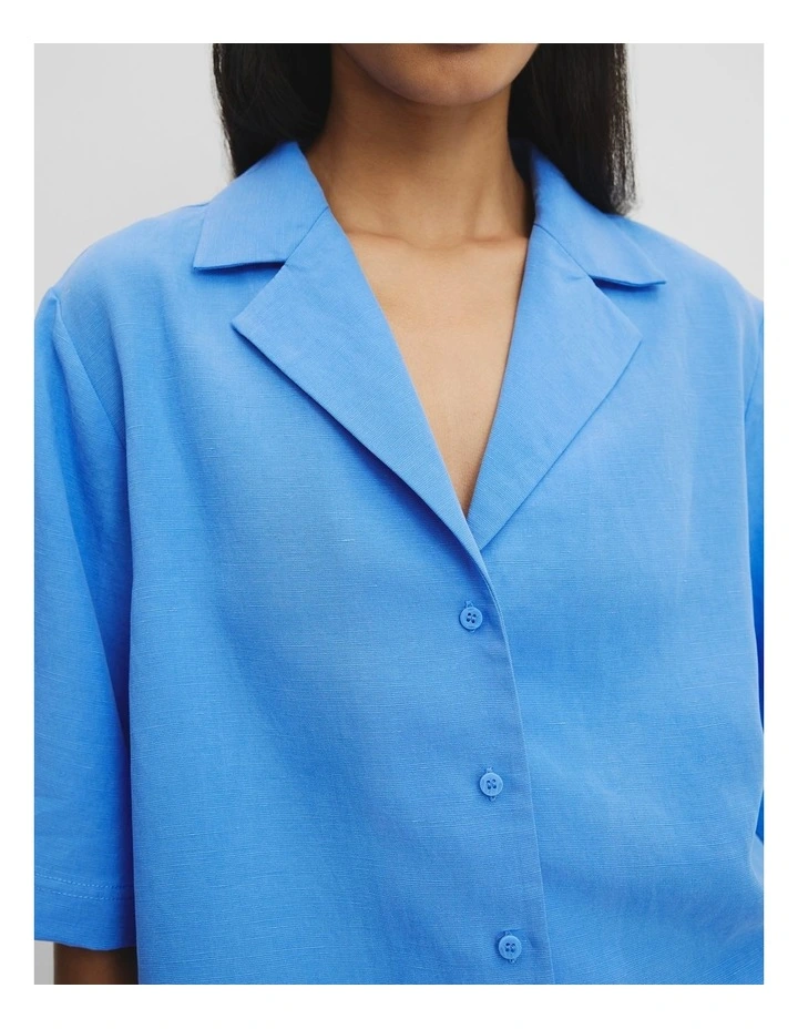 Relaxed Short Sleeve Shirt in Arctic Blue image 3