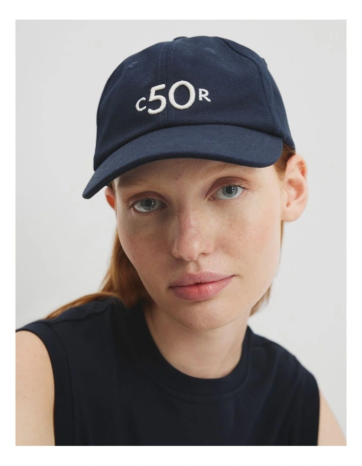 Australian Cotton Cr 50 Cap in Navy image 2