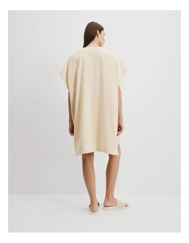 Australian Cotton Terry Kaftan in Ecru image 4