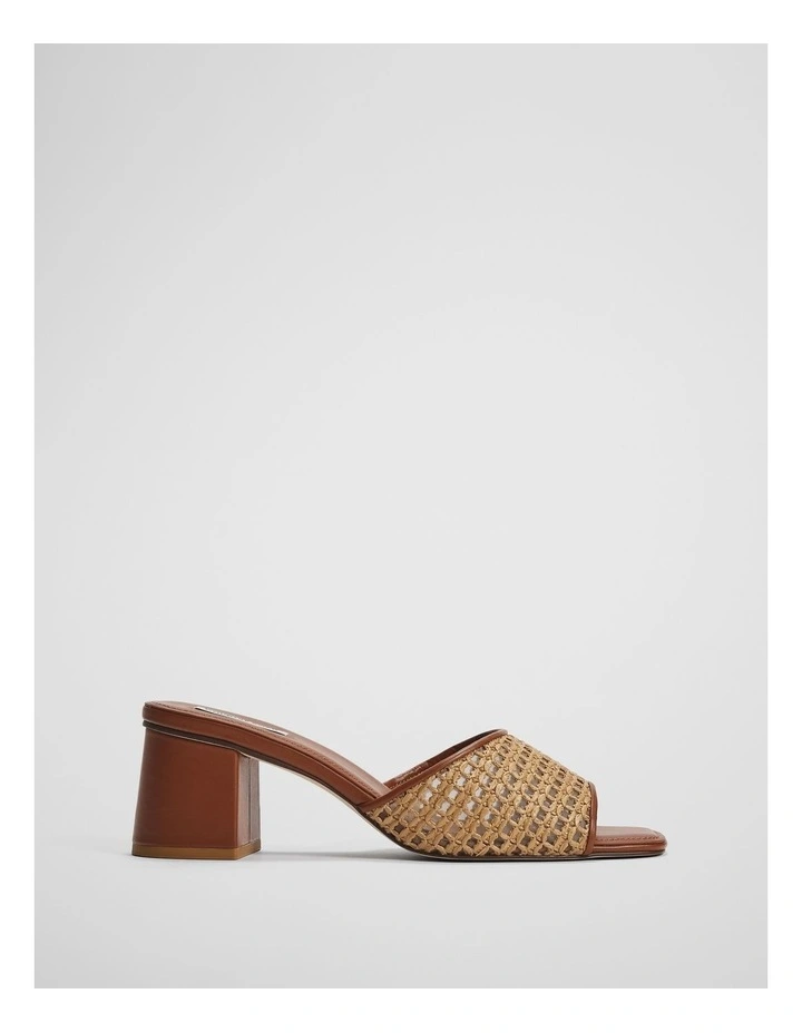 Esther Woven Mid Heel in Natural image 1