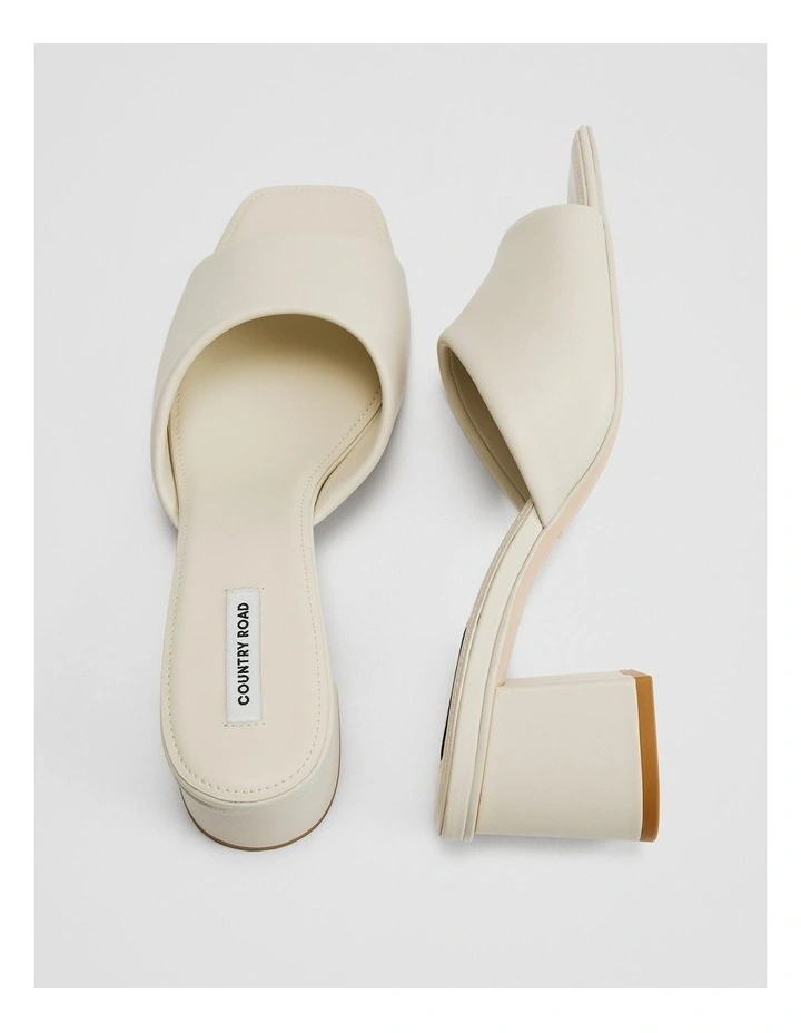 Esther Mid Heel in Milk White image 3