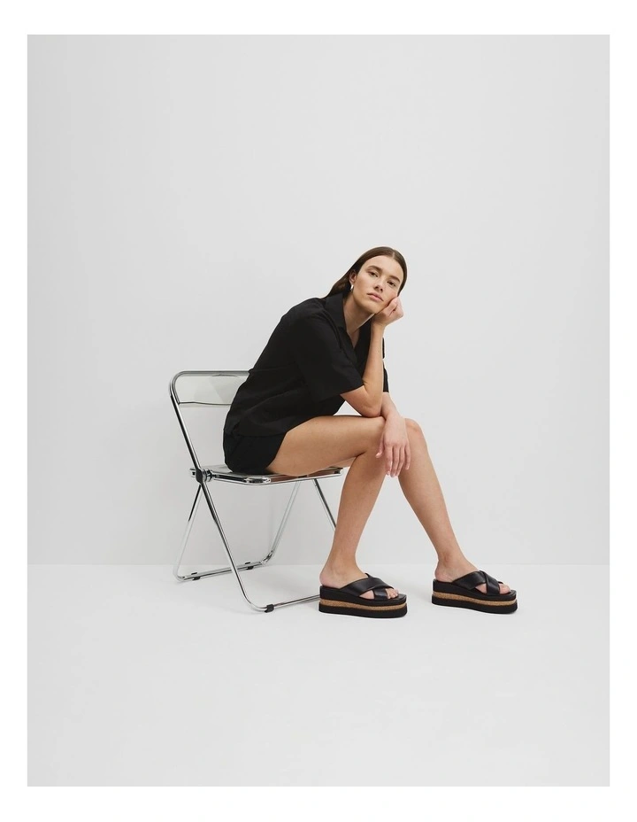 Marlie Flatform in Black image 2