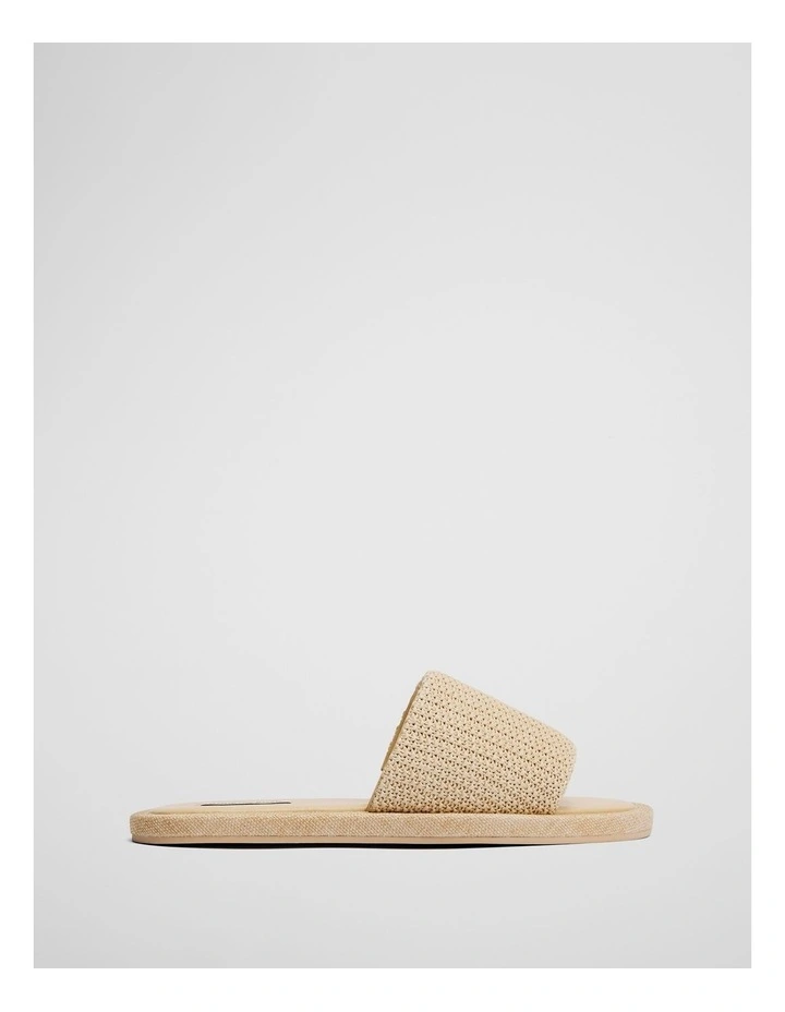 Winnie Woven Slide in Natural image 1