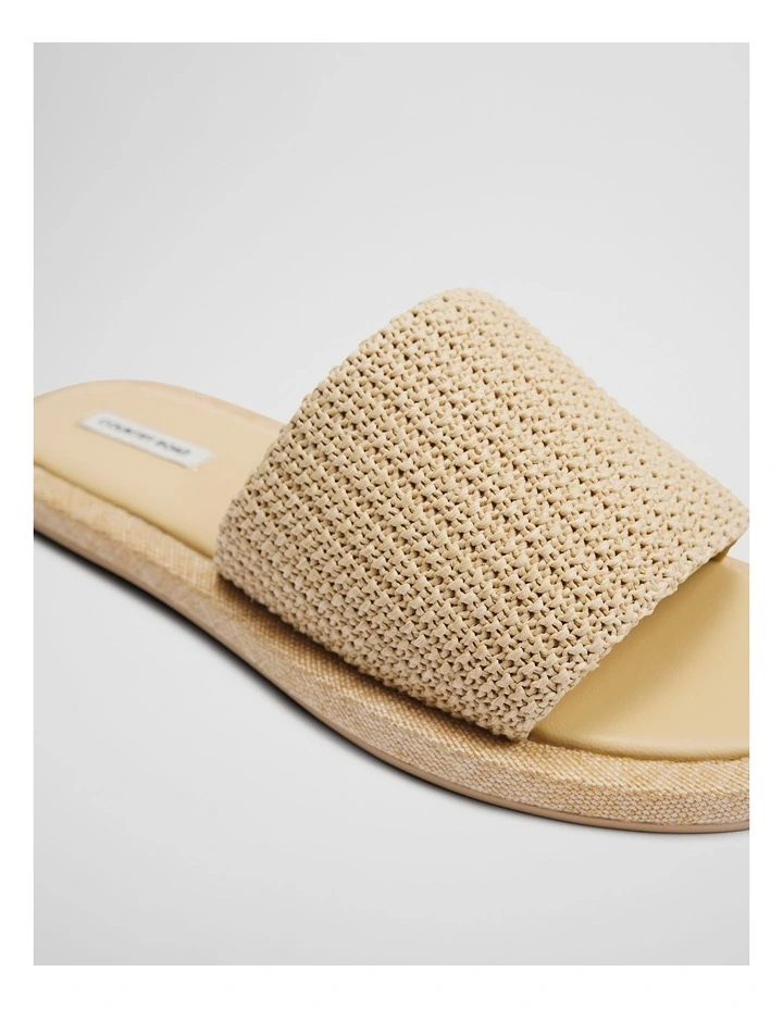 Winnie Woven Slide in Natural image 4