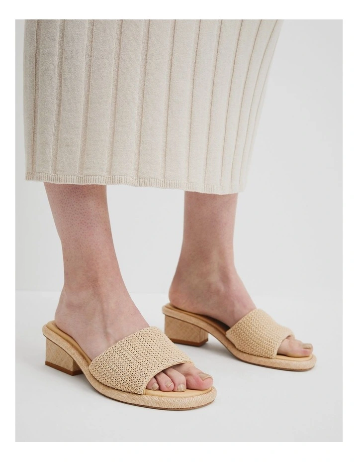 Molly Woven Heel in Natural image 2