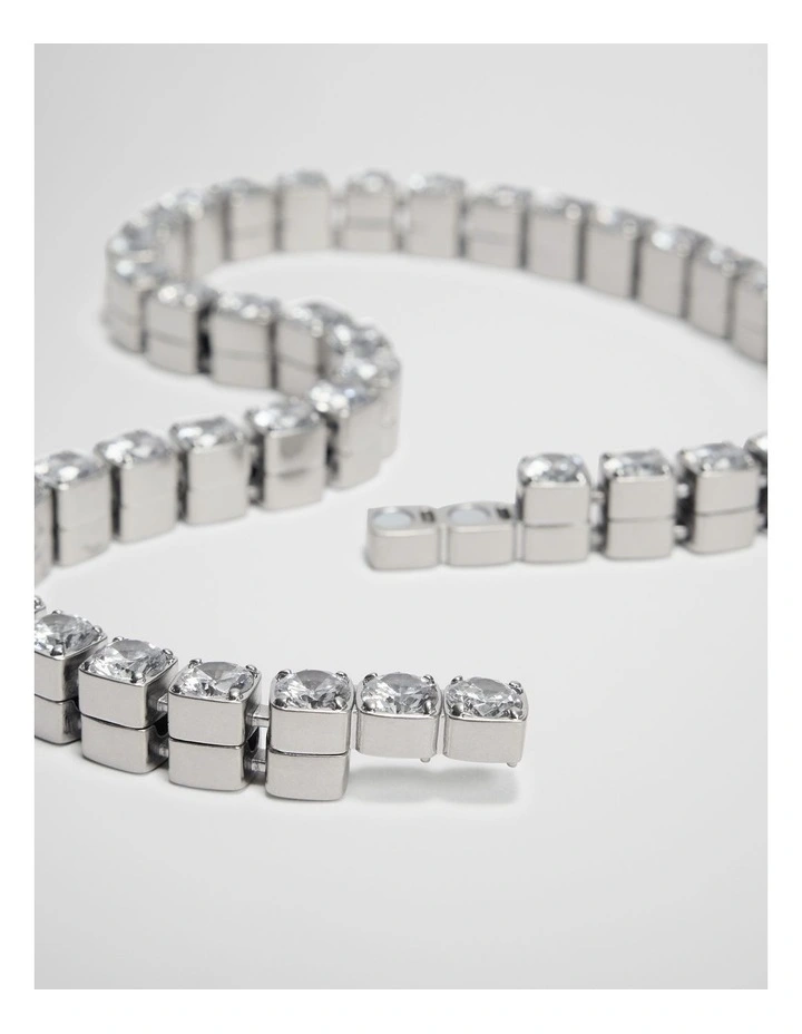 Crystal Necklace in Silver image 3