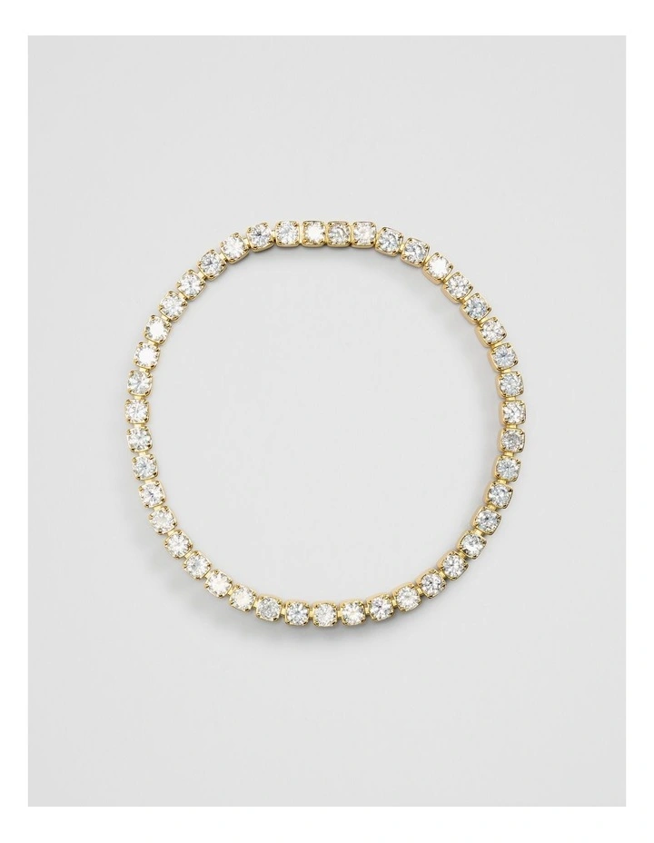 Crystal Necklace in Gold image 1