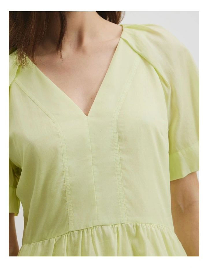 Tiered Mini Dress in Apple image 2