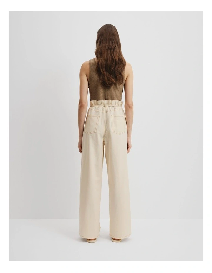 Paperbag Pant in Shell image 4