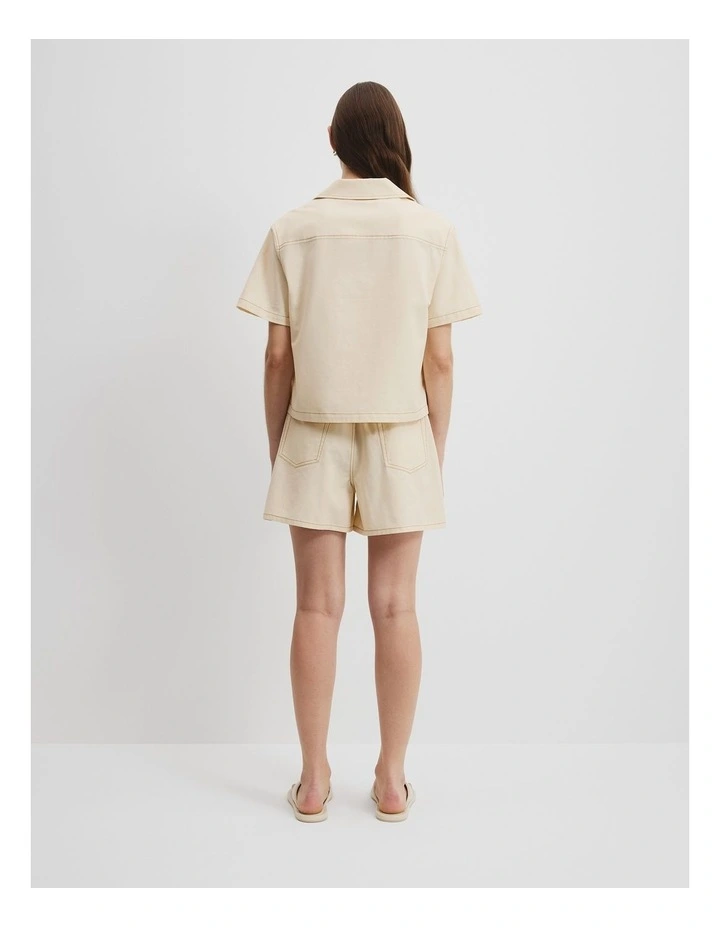 Short Sleeve Shirt in Shell image 4