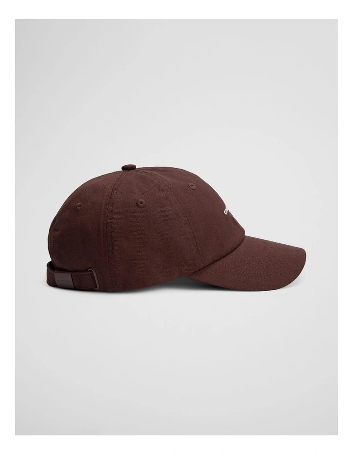 Mini Logo Cap in Bordeaux image 3