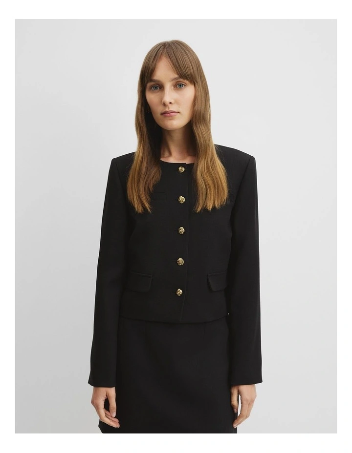 Ladylike Blazer in Black image 2