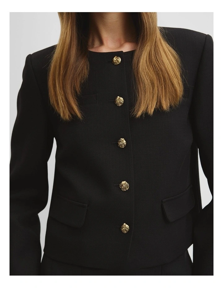 Ladylike Blazer in Black image 3