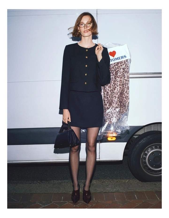 Ladylike Blazer in Black image 5