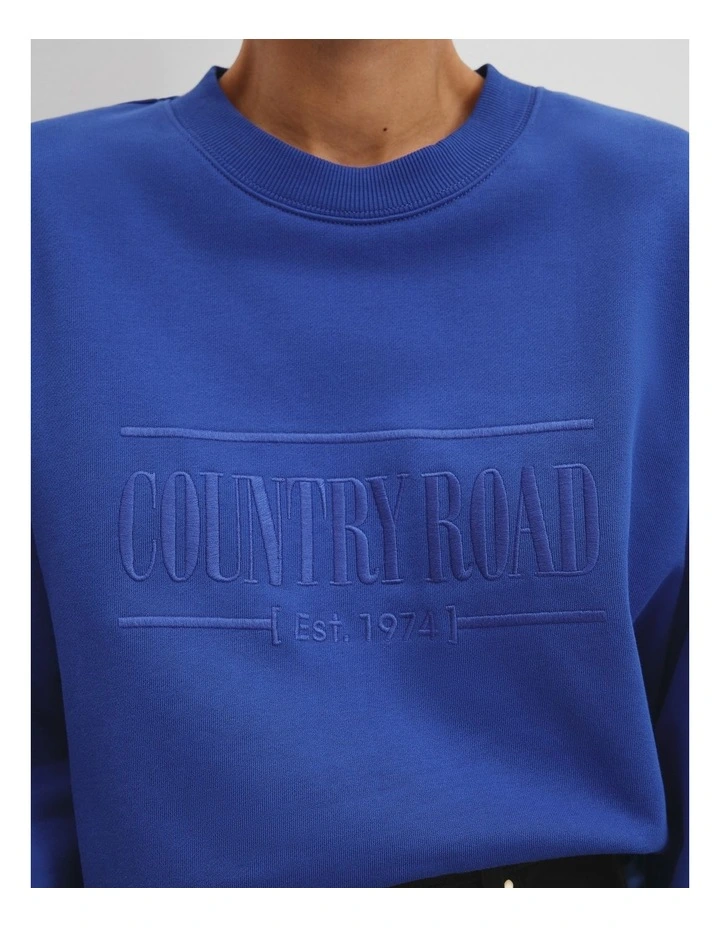 Verified Australian Cotton Heritage Sweat in Royal Blue image 2